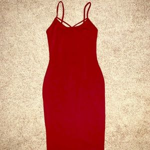 Windsor red wine over the knee dress